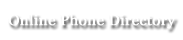 Online Phone Directory